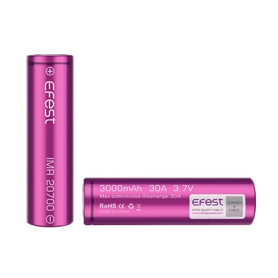 20700 • 30A • 3000 mAh