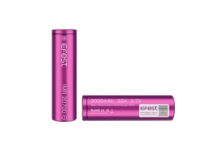 20700 • 30A • 3000 mAh