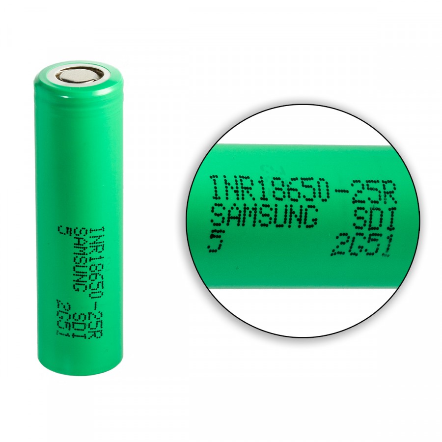 Samsung INR18650-25R 2500 mAh 30A