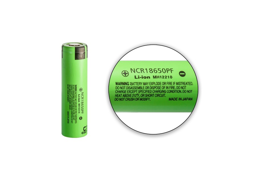 NCR18650PF • 10A • 2900 mAh