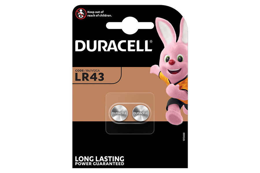 Duracell LR43 (2-pack)