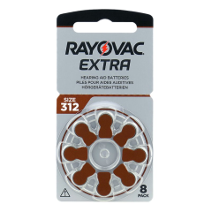 Rayovac Extra Adv. N°312 (PR41) X8