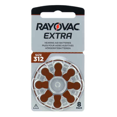 Rayovac Extra Adv. N°312 (PR41) X8