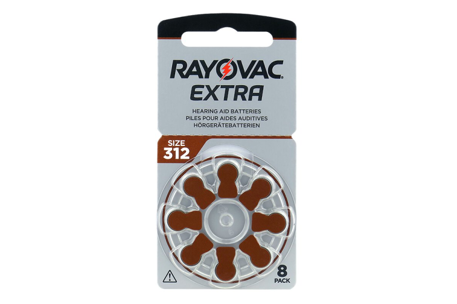 Rayovac Extra Adv. N°312 (PR41) X8