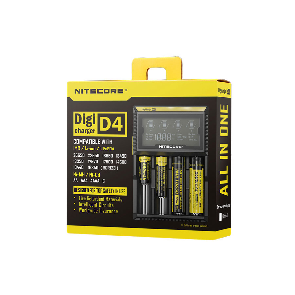 Nitecore D4 — универсално зарядно устройство